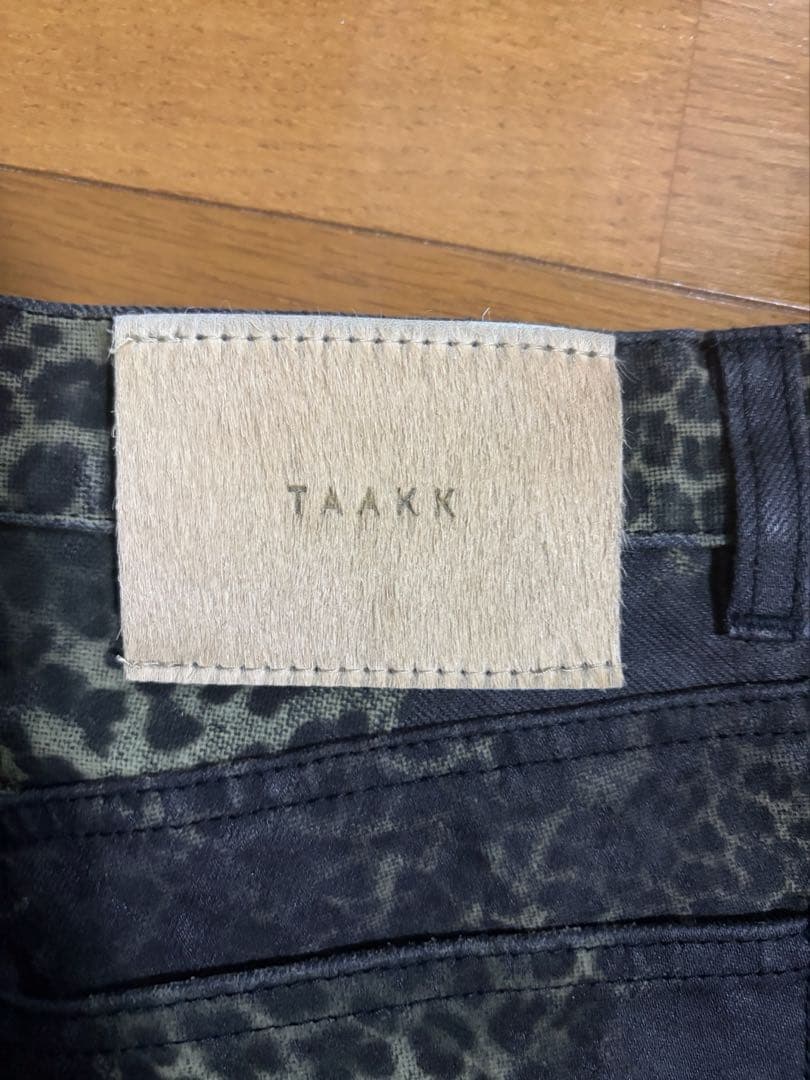 パンツ TAAKK MIX TURE DENIM WIDE 5-POCKET