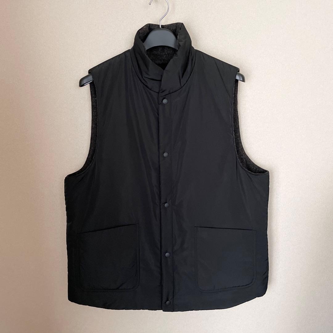 A Vontade Reversible Pack Vest Lサイズ 黒茶系