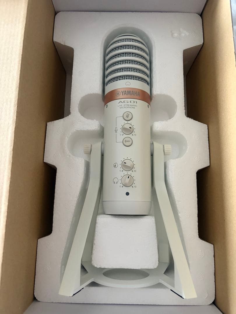 ヤマハ YAMAHA ライブストリーミングマイク一体型 ホワイト AG01 W