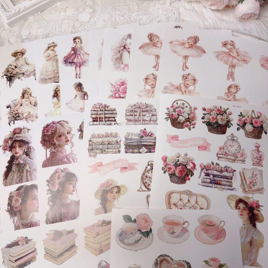♡専用♡ おすそ分けファイル アンティー コラージュ素材 ダイカット