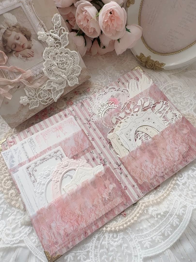 ♡専用♡ おすそ分けファイル アンティー コラージュ素材 ダイカット