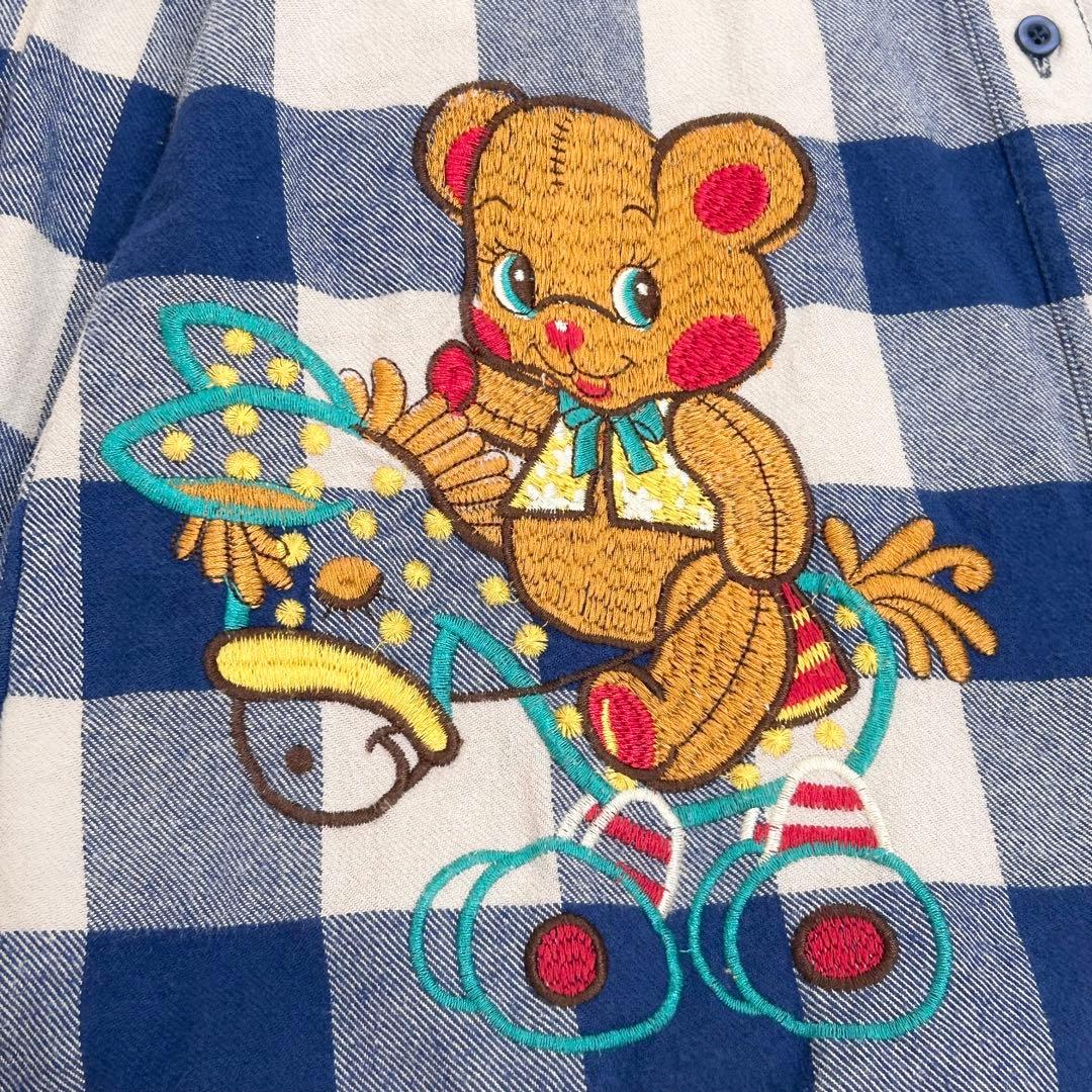 grand ground グラグラ 大人サイズ ネルシャツ ギンガムチェック M