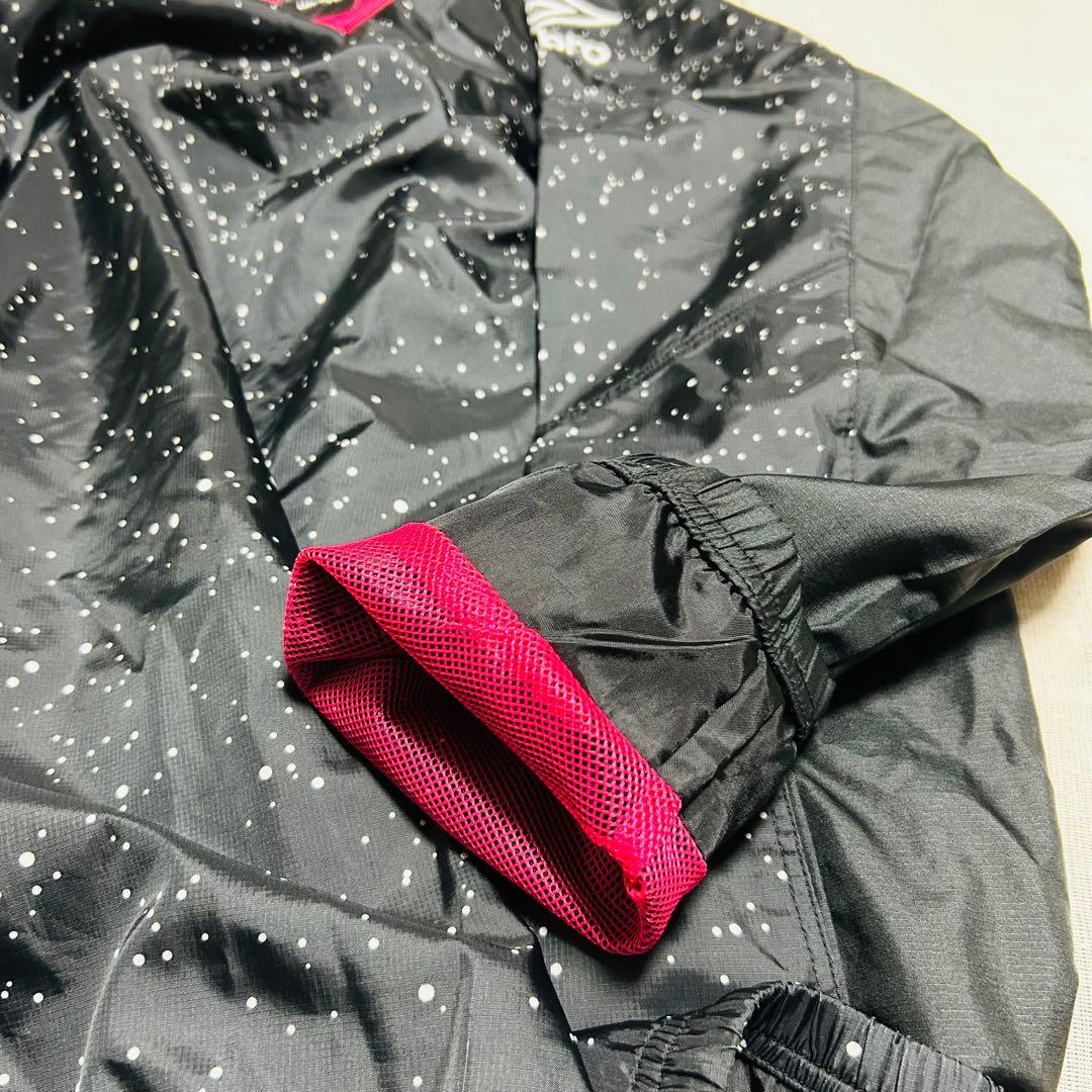 UMBRO ピステ 上下セット ドット柄 L 黒 トレーニング　夜空　星　宇宙