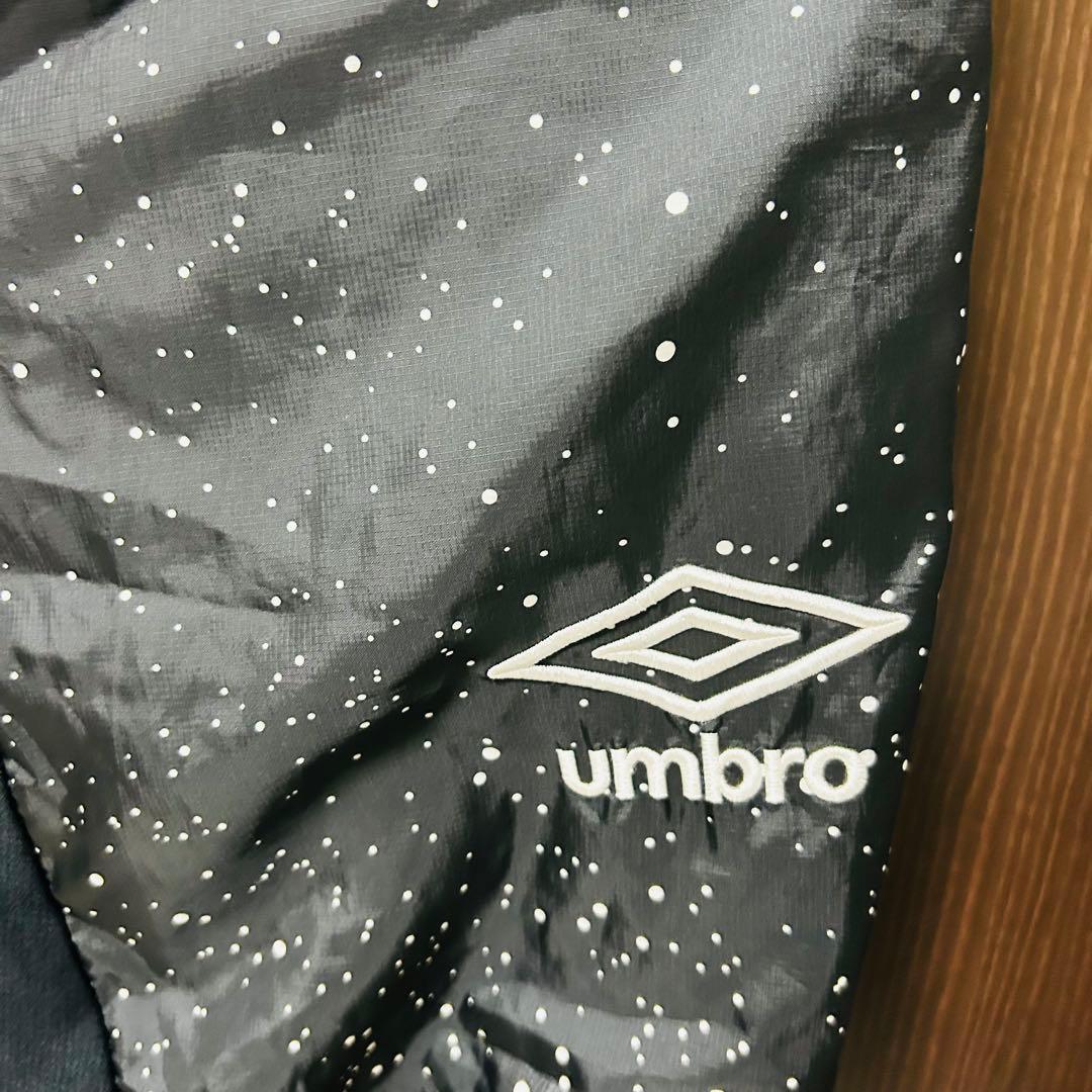 UMBRO ピステ 上下セット ドット柄 L 黒 トレーニング　夜空　星　宇宙