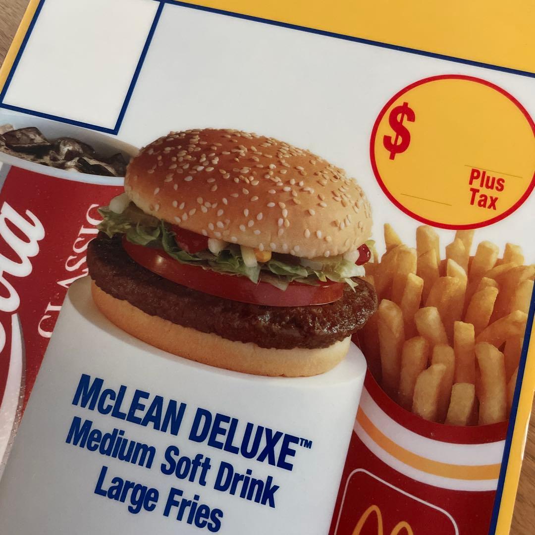 ヴィンテージ マクドナルド メニューサイン トランスライト デッドストック 美品
