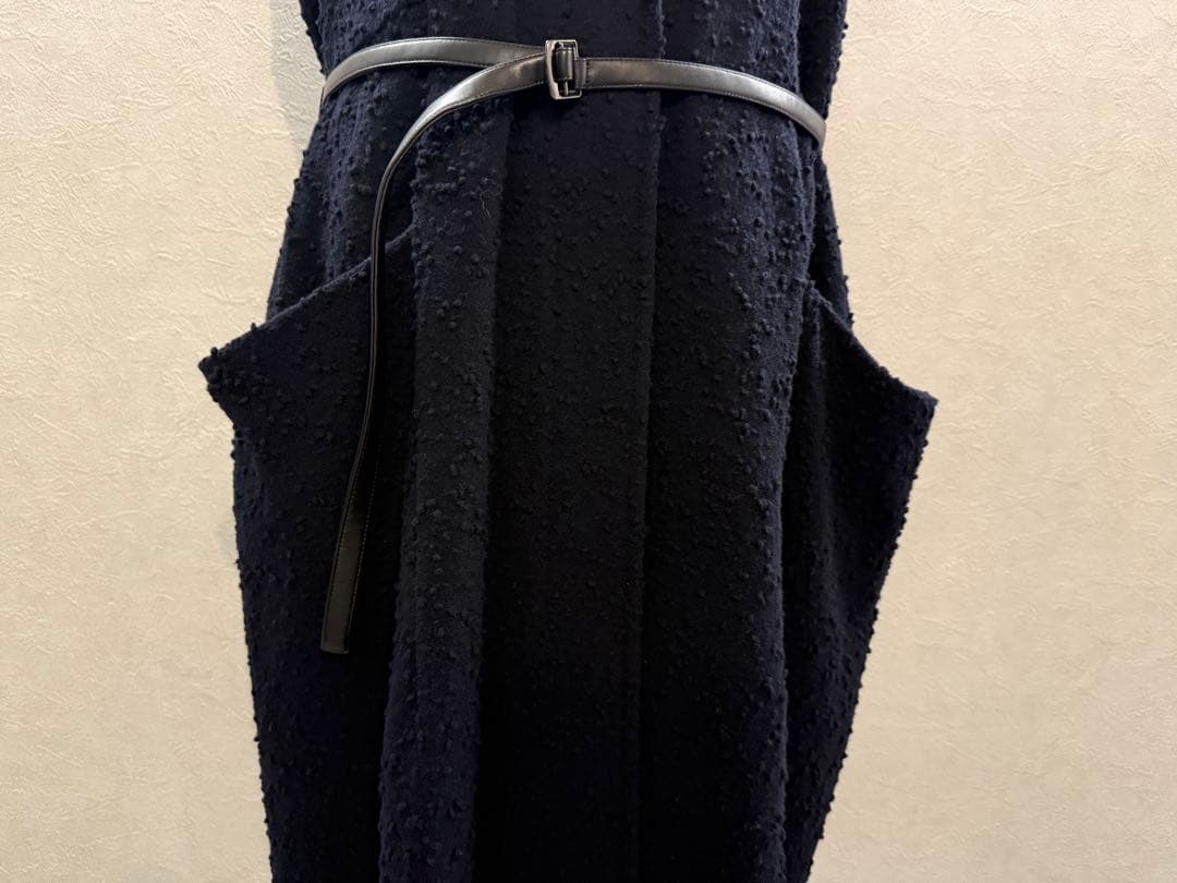 TELMA テルマ 10万23A/W ノットツイードロングジレ