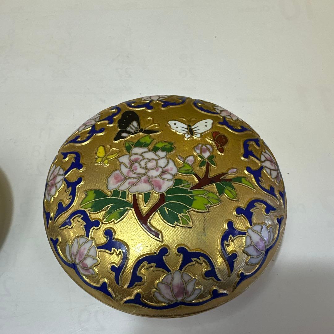 辻常陆，景泰蓝，小物入れ ，人間国宝，