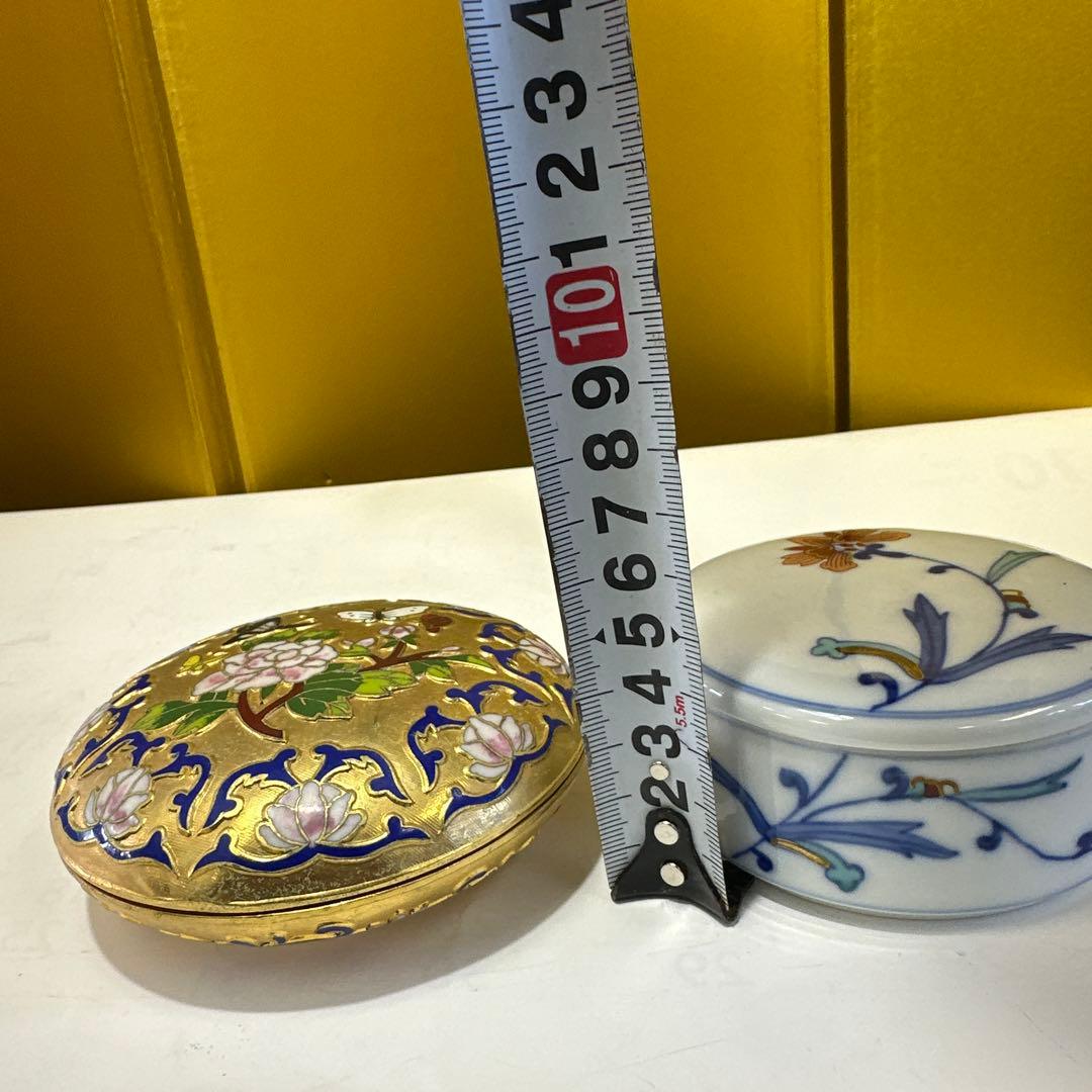 辻常陆，景泰蓝，小物入れ ，人間国宝，