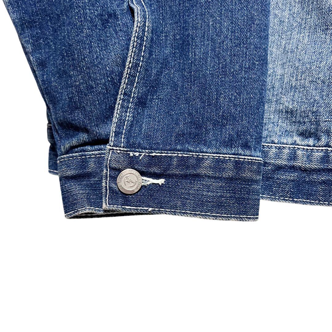 希少★PHAT FARM ファットファーム 刺繍ロゴ y2k デニムジャケット