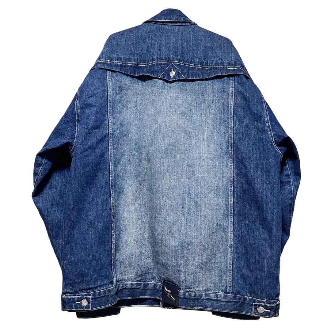 希少★PHAT FARM ファットファーム 刺繍ロゴ y2k デニムジャケット