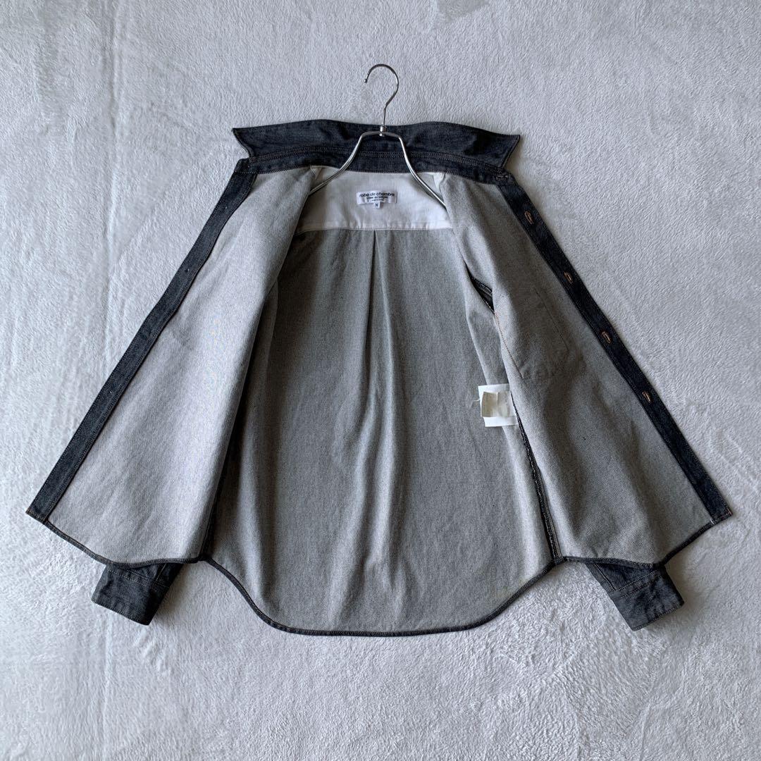美品 ローブドシャンブル コムデギャルソン 長袖 デニム シャツ ジャケット