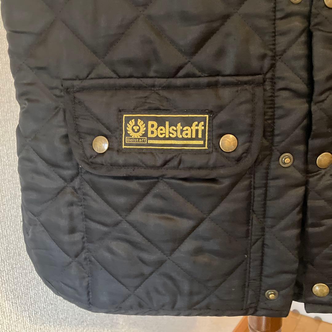 イギリス発　Belstaff ベルスタッフ　黒　キルティングベスト　ユニセックス