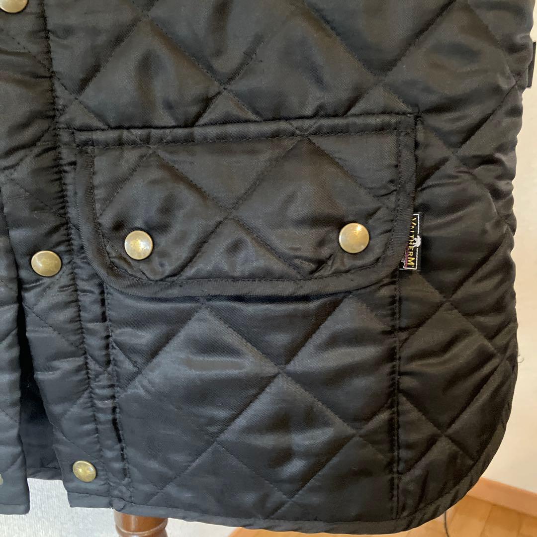 イギリス発　Belstaff ベルスタッフ　黒　キルティングベスト　ユニセックス