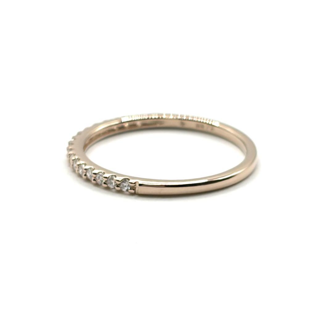 【新品同様】 ポンテヴェキオ K18 0.14ct ハーフエタニティダイヤリング