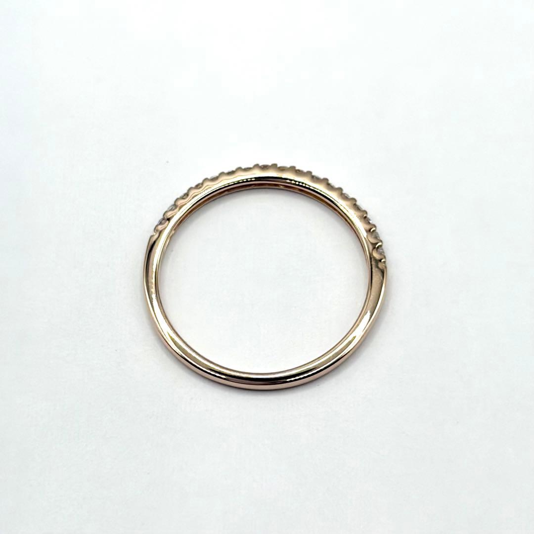 【新品同様】 ポンテヴェキオ K18 0.14ct ハーフエタニティダイヤリング