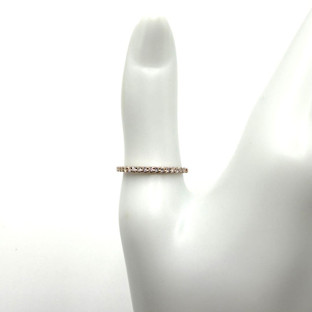 【新品同様】 ポンテヴェキオ K18 0.14ct ハーフエタニティダイヤリング