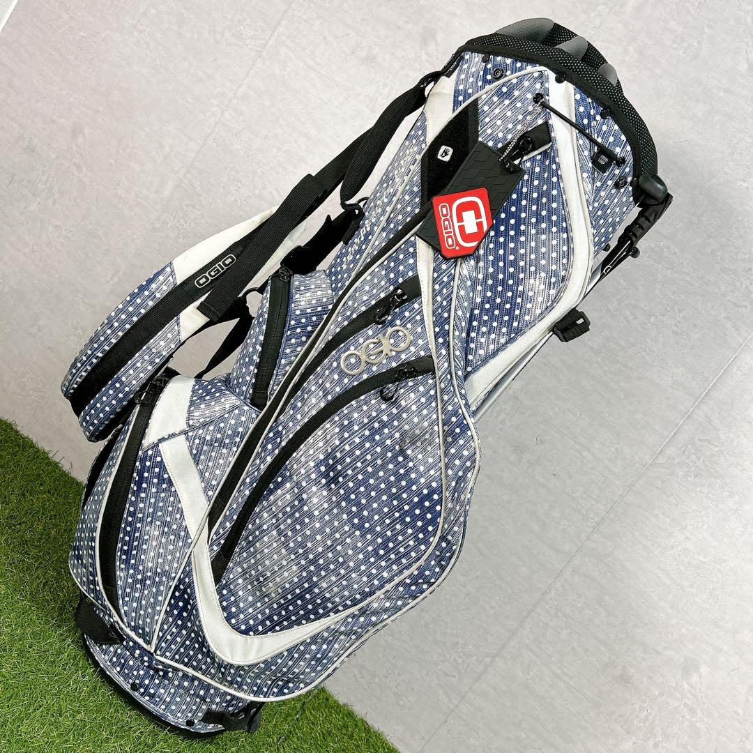 OGIO オジオ　スタンドキャディバッグ ネイビー　ホワイト
