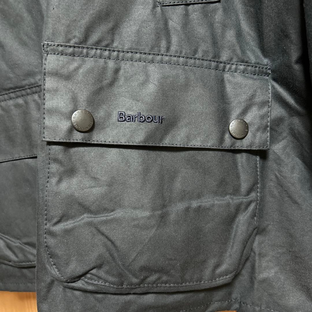 試着のみ　Barbour ASHBY WAX JACKET ネイビーM 超美品