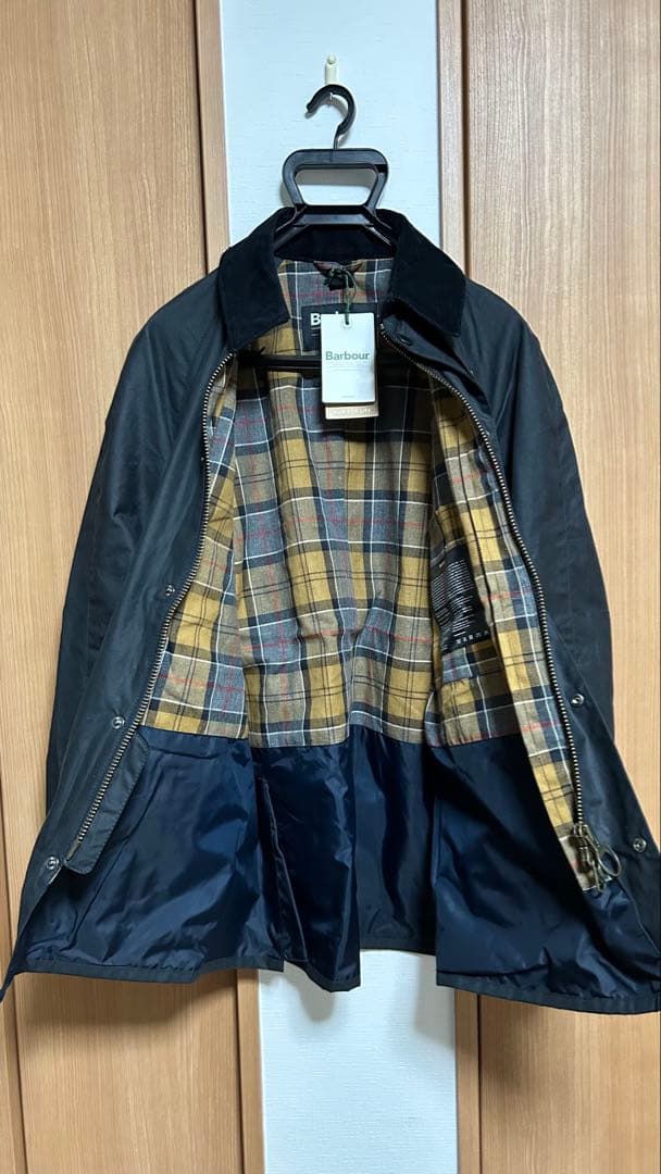 試着のみ　Barbour ASHBY WAX JACKET ネイビーM 超美品