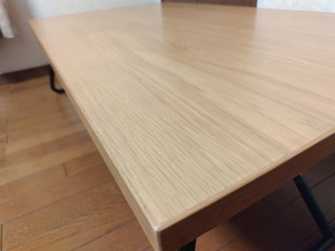 【廃盤・希少品】無印良品 折りたたみローテーブル 幅120cm オーク材