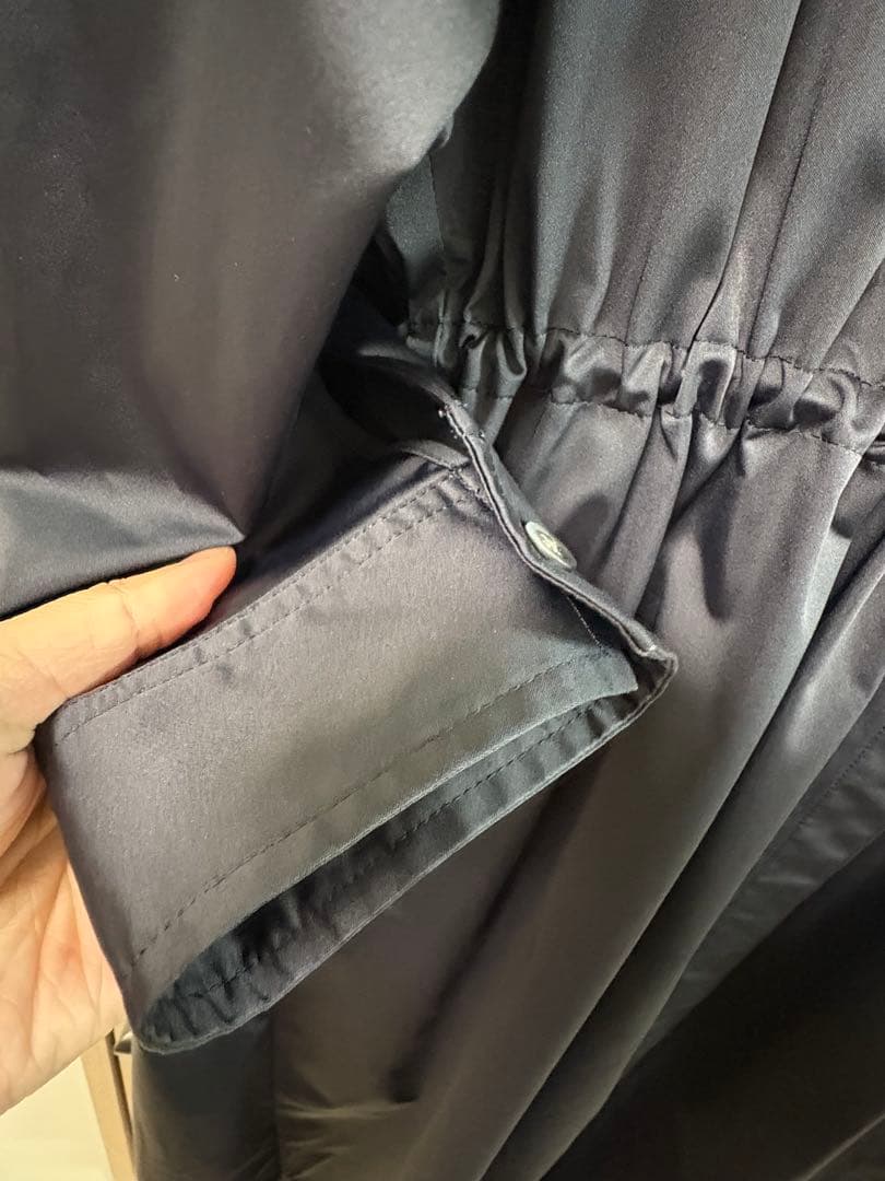 【極美品】ソージュ　SOEJU リモンタコートワンピース　Mサイズ　ネイビー