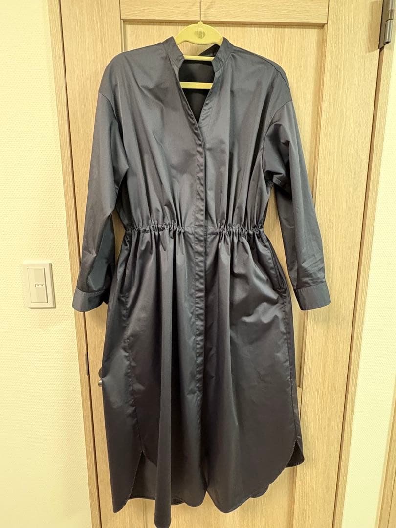 【極美品】ソージュ　SOEJU リモンタコートワンピース　Mサイズ　ネイビー