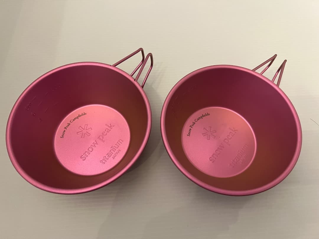 【未使用】スノーピーク　チタンシェラカップ　２個セット