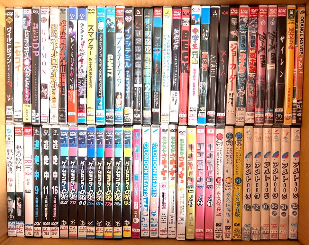 ②中古　DVD まとめ売り　134枚セット　洋画　邦画　アニメ　バラエティ