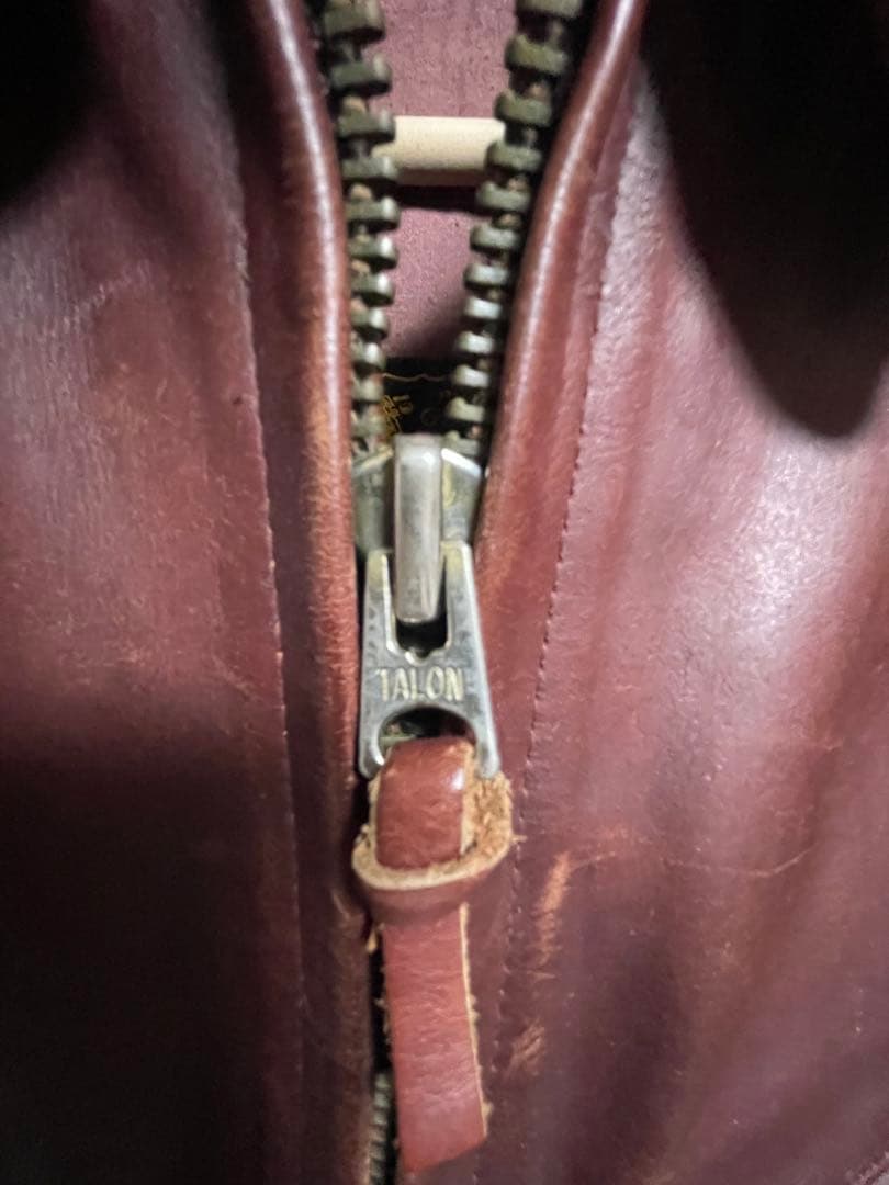 コウGenuine Steerhide ブラウンレザージャケット 36