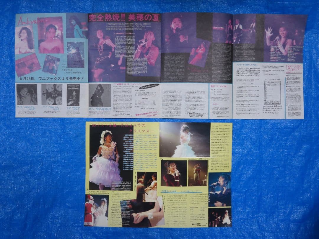 中山美穂 ファンクラブ 会報　No. １７～１９　３冊セット