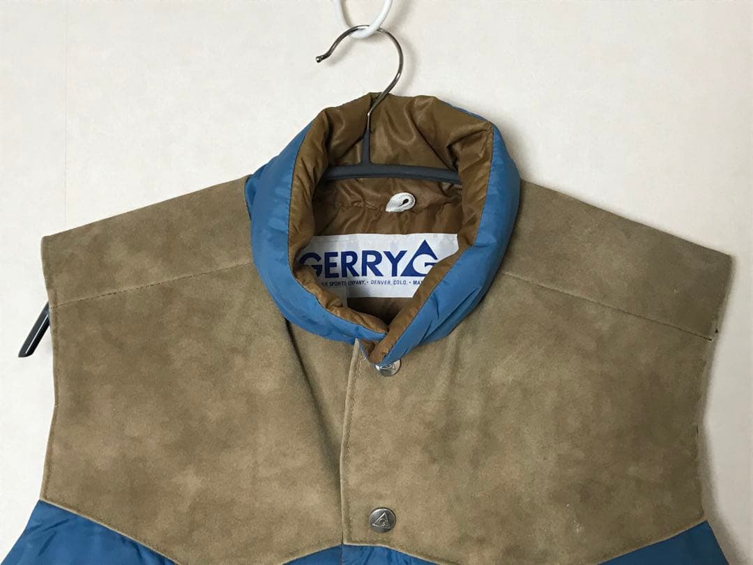 【なお】 70s ジェリー ダウンベスト ブルー S