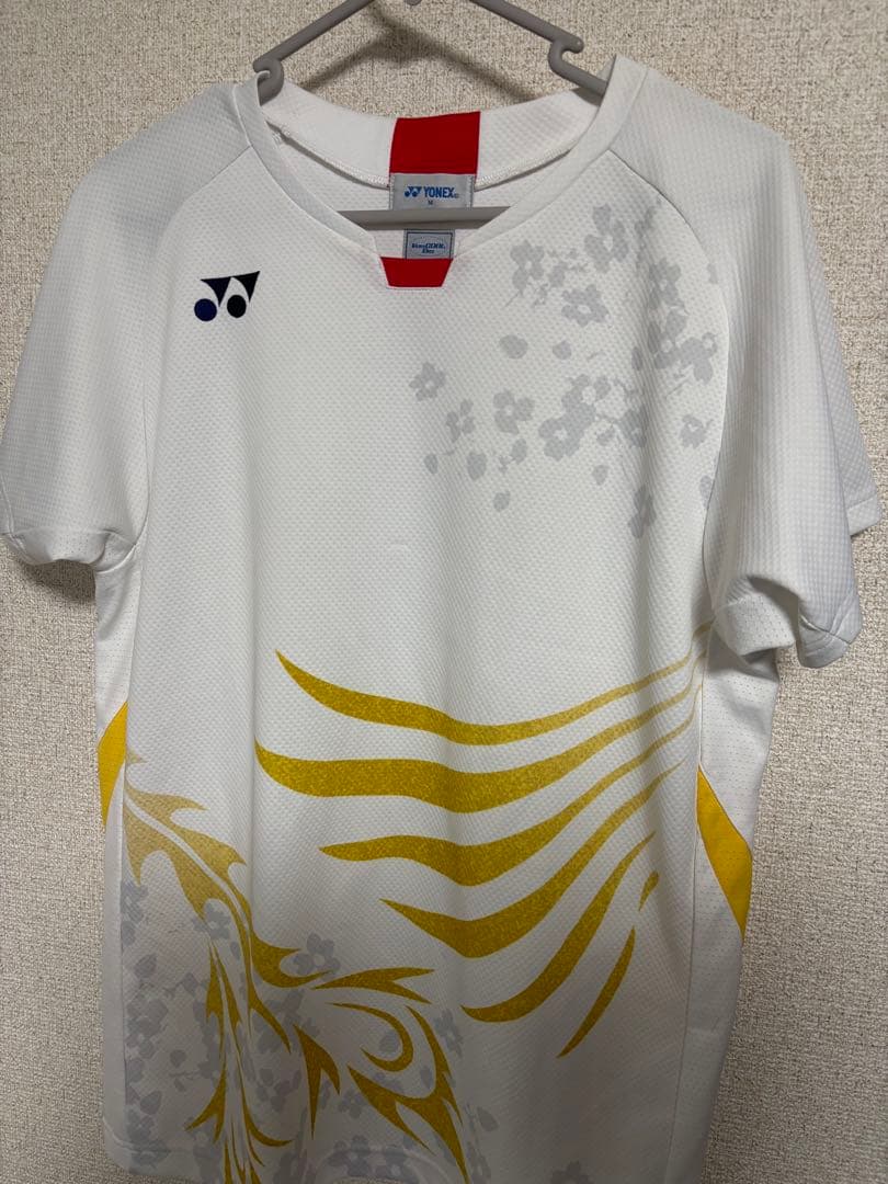 YONEX バドミントンシャツ M ホワイト　東京オリンピック日本代表　鳳凰