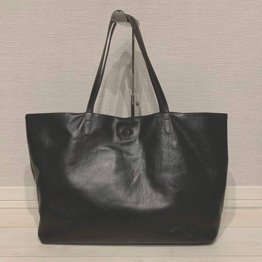 極美品✨Felisi フェリージ 現行 15/20 オールレザー トート 黒
