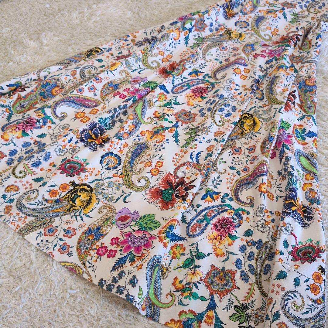イタリア製★ETRO　ロングワンピース　ペイズリー柄　花柄　コットン100%