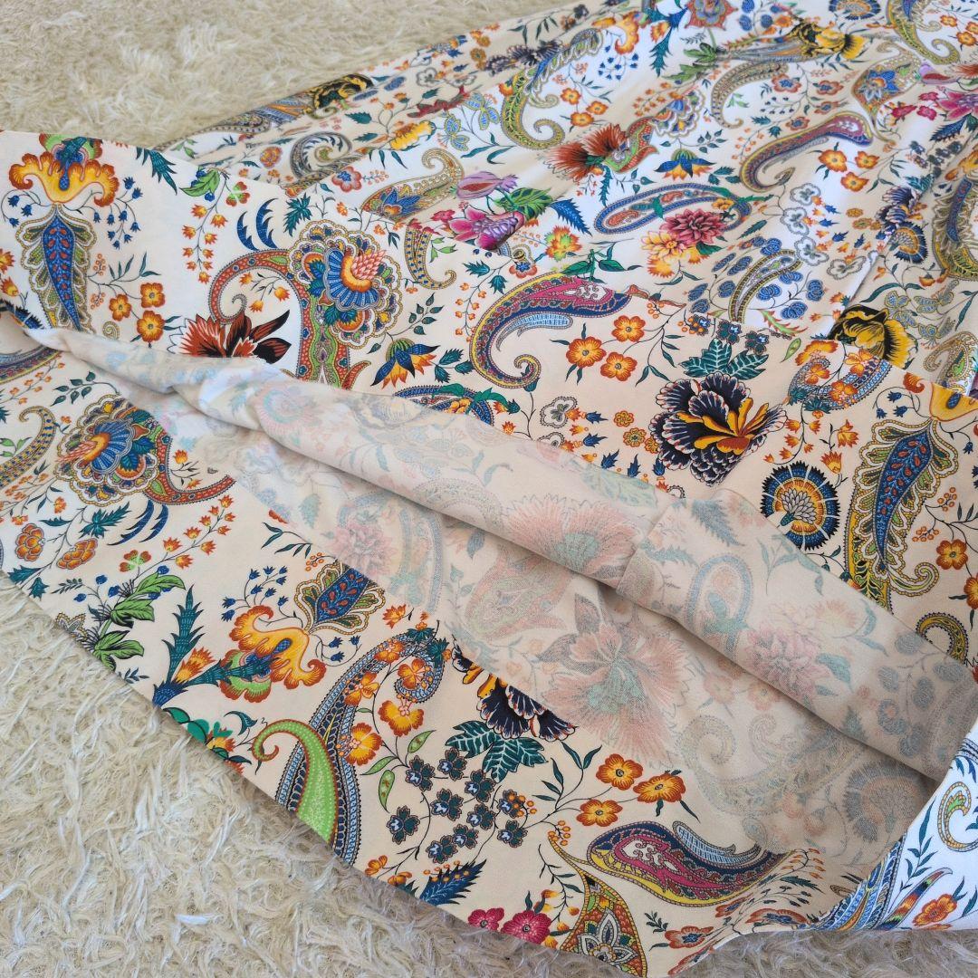 イタリア製★ETRO　ロングワンピース　ペイズリー柄　花柄　コットン100%