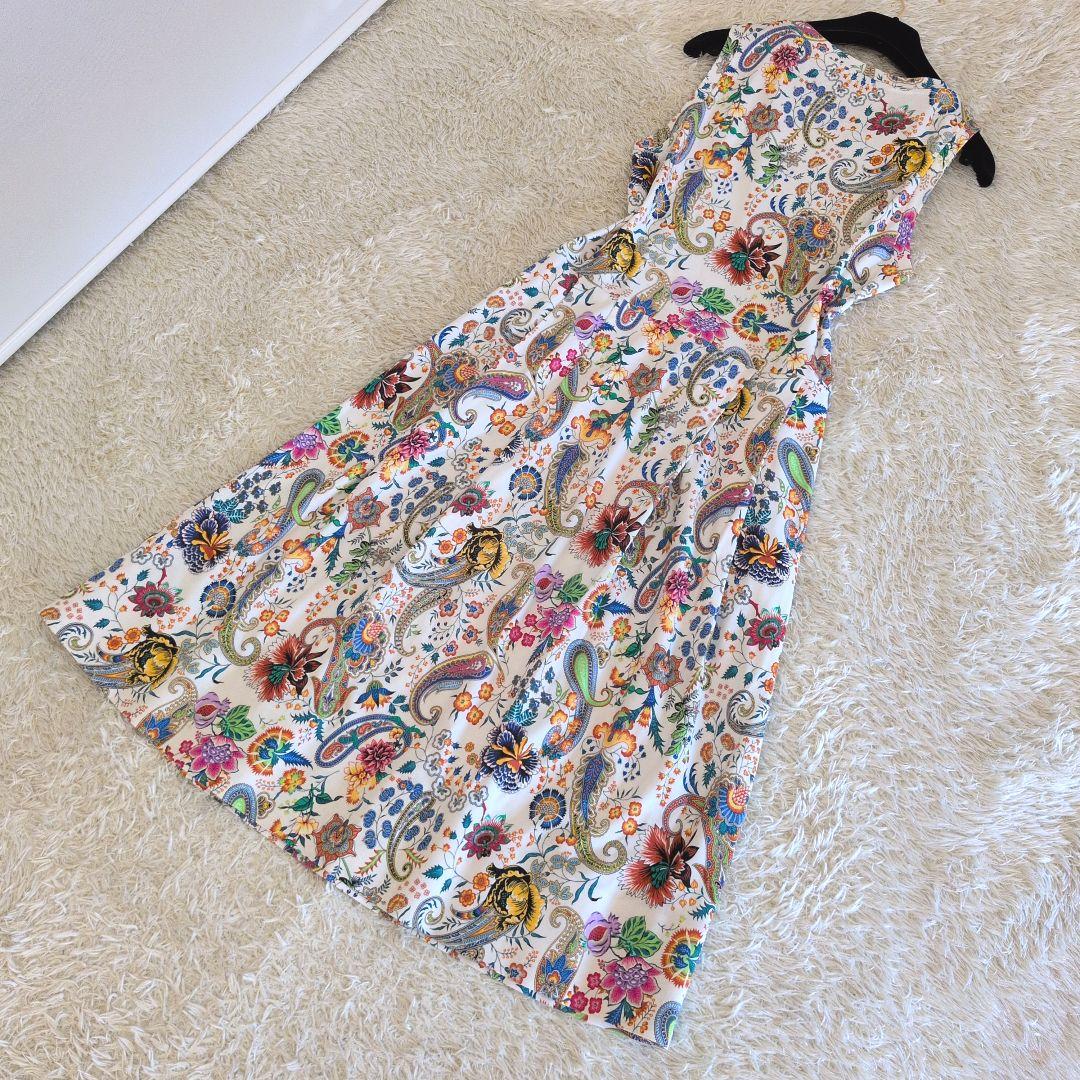 イタリア製★ETRO　ロングワンピース　ペイズリー柄　花柄　コットン100%