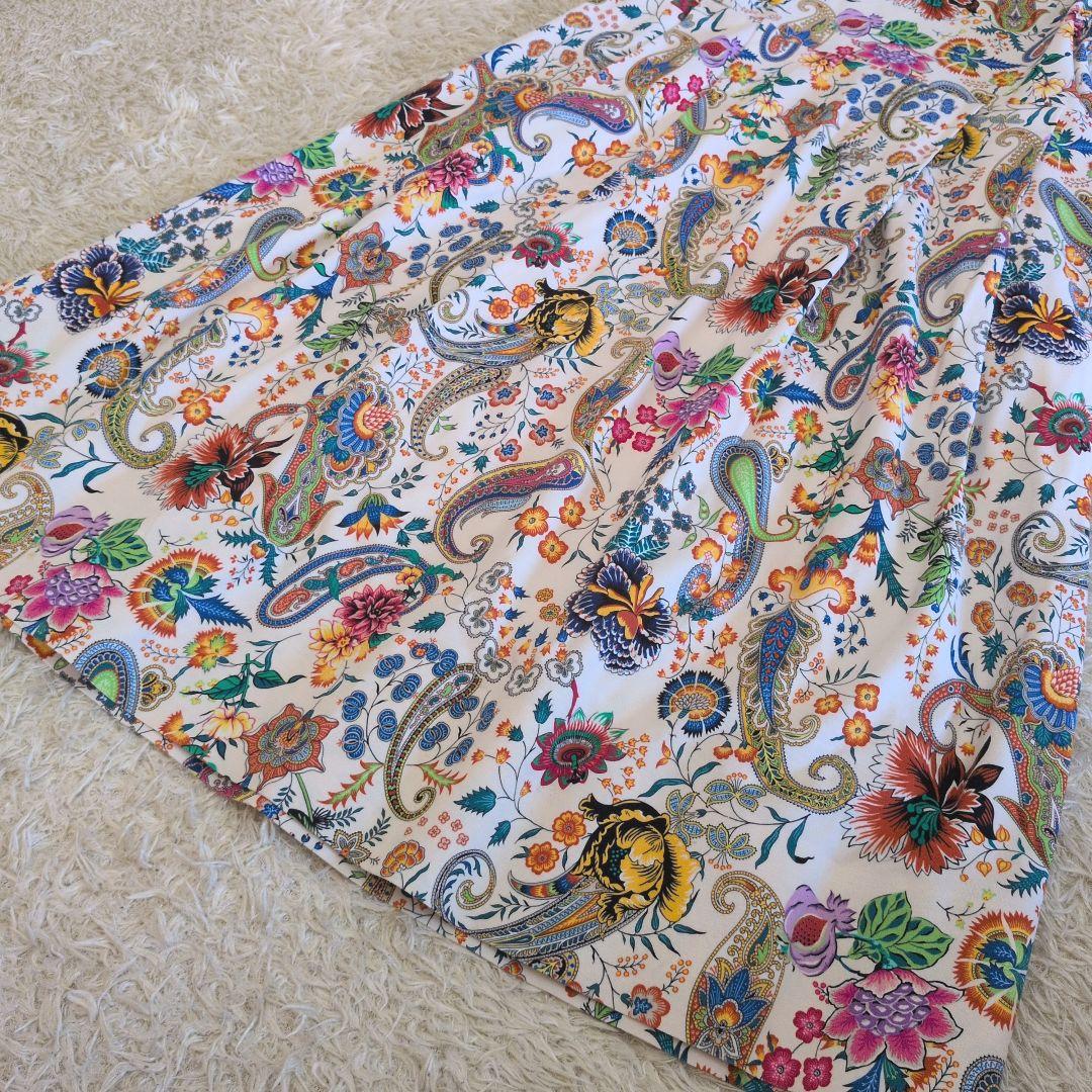 イタリア製★ETRO　ロングワンピース　ペイズリー柄　花柄　コットン100%