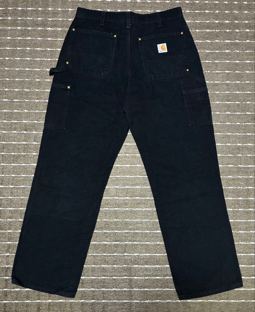 アメリカ製 carhartt ダブルニーペインターパンツ BLK W32 L30