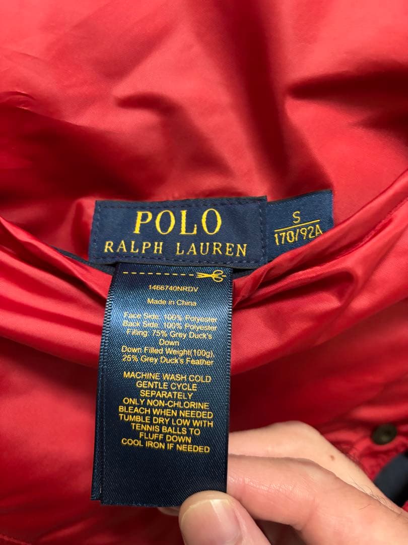 美品・リバーシブ　Polo by Ralph Lauren　ダウンベスト