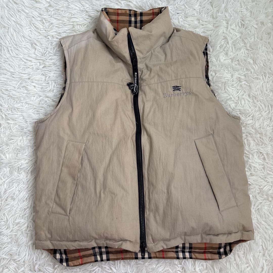 ジャケット・アウター Burberry DOWN Reversible Nova Check Vest
