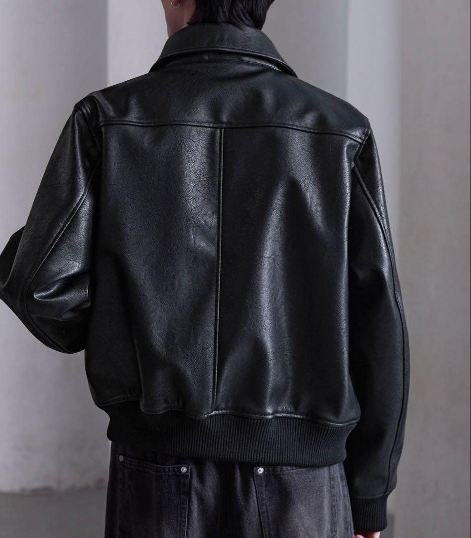 新品 CLEL ディープテクスチャーブルゾン 黒 Deep Texture
