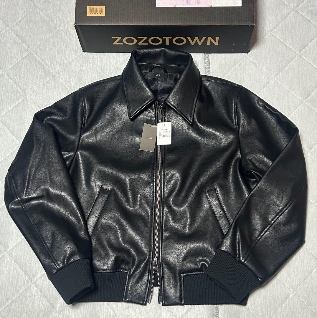 新品 CLEL ディープテクスチャーブルゾン 黒 Deep Texture