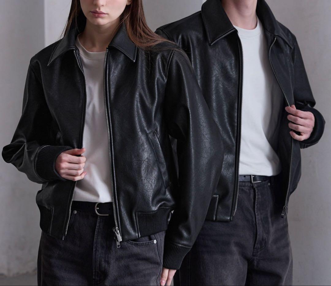 新品 CLEL ディープテクスチャーブルゾン 黒 Deep Texture