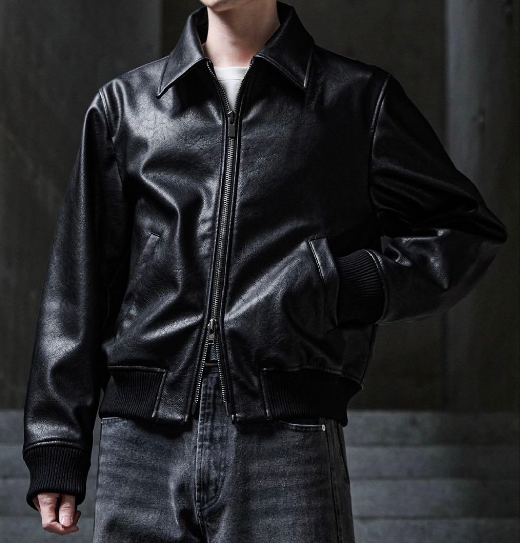 新品 CLEL ディープテクスチャーブルゾン 黒 Deep Texture