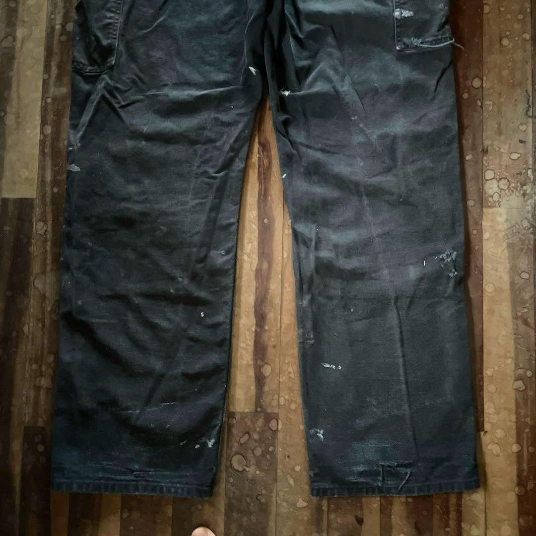 Carhartt B136 BLK ダブルニー w33雰囲気◎ 黒墨フェード