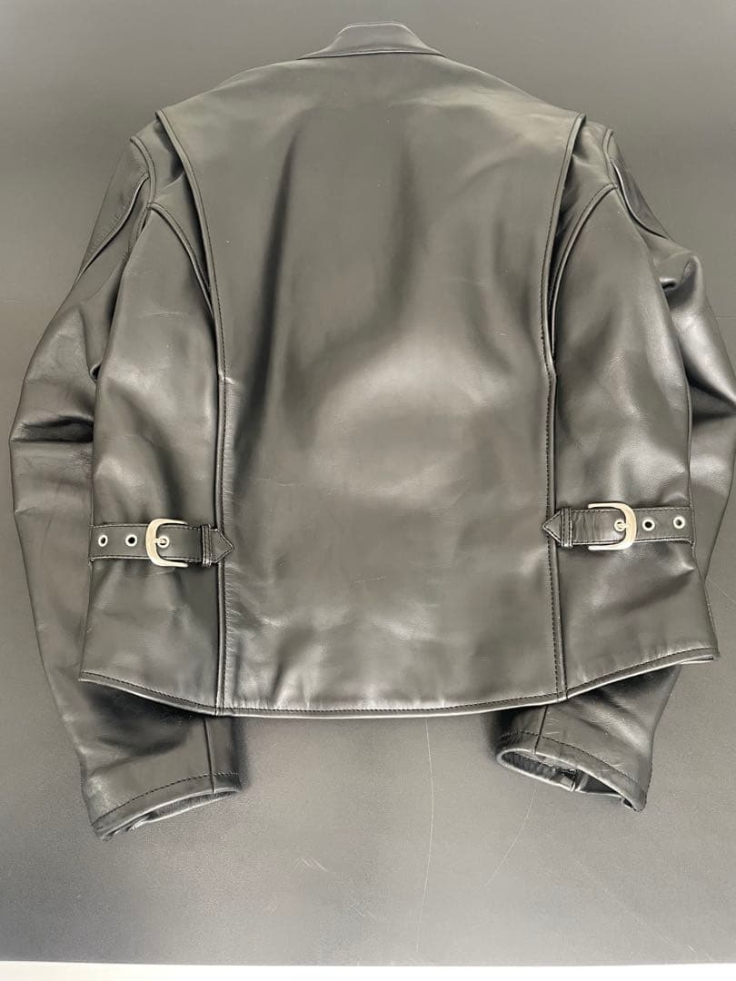 カドヤ黒レザージャケット シングルライダース