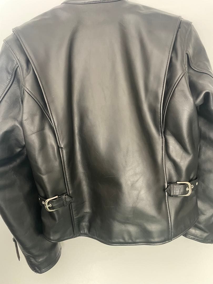 カドヤ黒レザージャケット シングルライダース