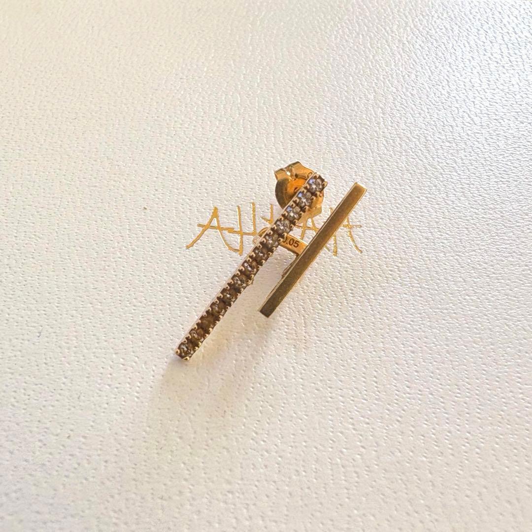 ☆AHKAH‪☆アーカーピアス 18Kイエローゴールド片耳用