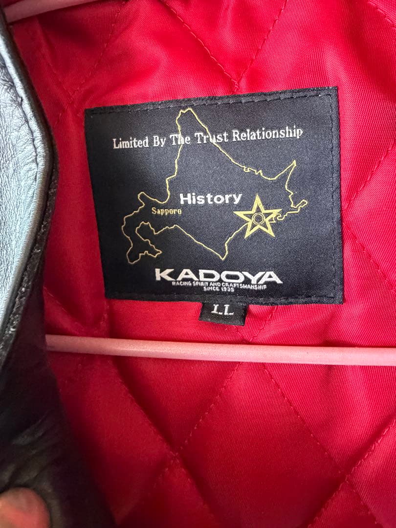 マ*イ様 KADOYA ヒストリー別注　レザーシングルライダースジャケット