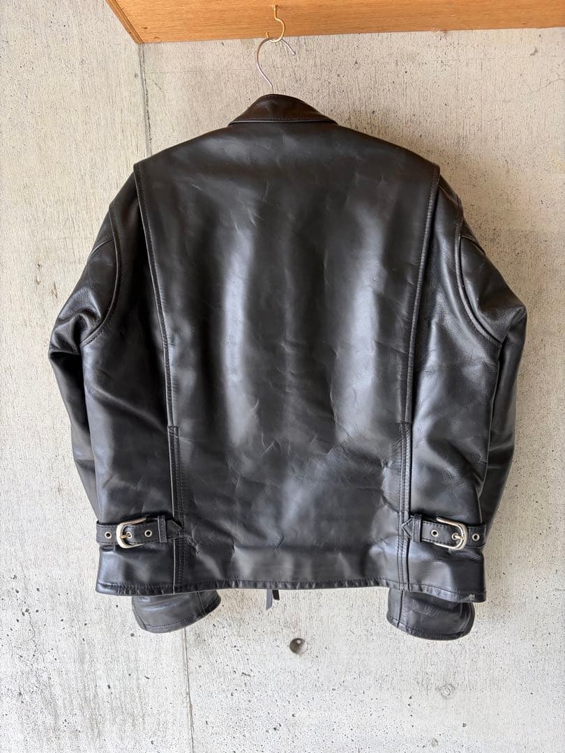 マ*イ様 KADOYA ヒストリー別注　レザーシングルライダースジャケット